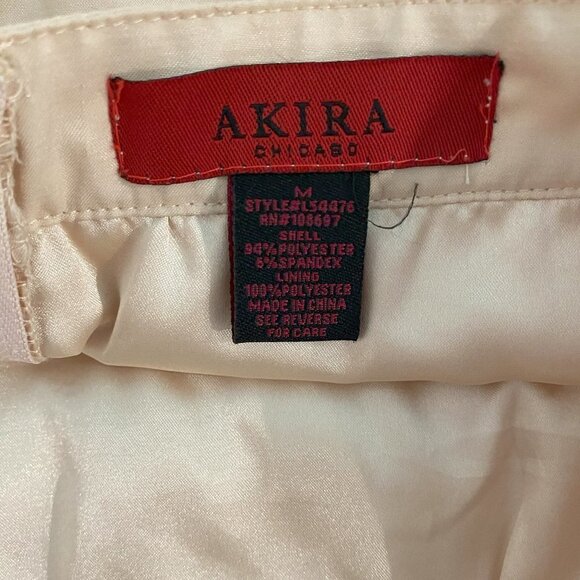 Akira Cream Colored Ruffled Mini Skirt - Size Medium - Picture 4 of 5